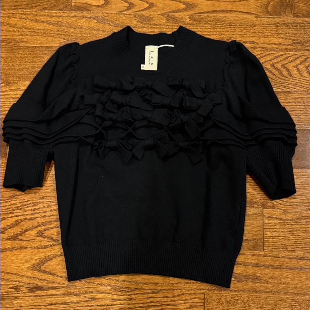 Comme des Garcons Black Bow Detail Sweater